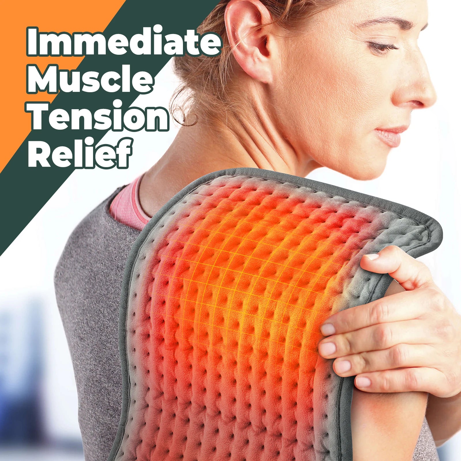 AFDEAL Electric Heating Pad 10-Gear Blanket - Remote Warmth