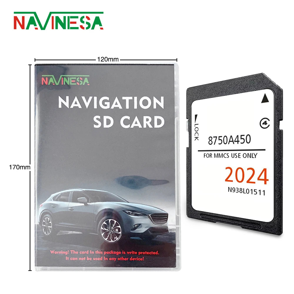 8750A450 &ndash; EU Maps Version 2021 With Anti Fog Sticker 16GB-Mitsubishi A450