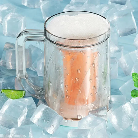 Creativity Beer Mug &ndash; Freezing Double Layer Chilled Cup