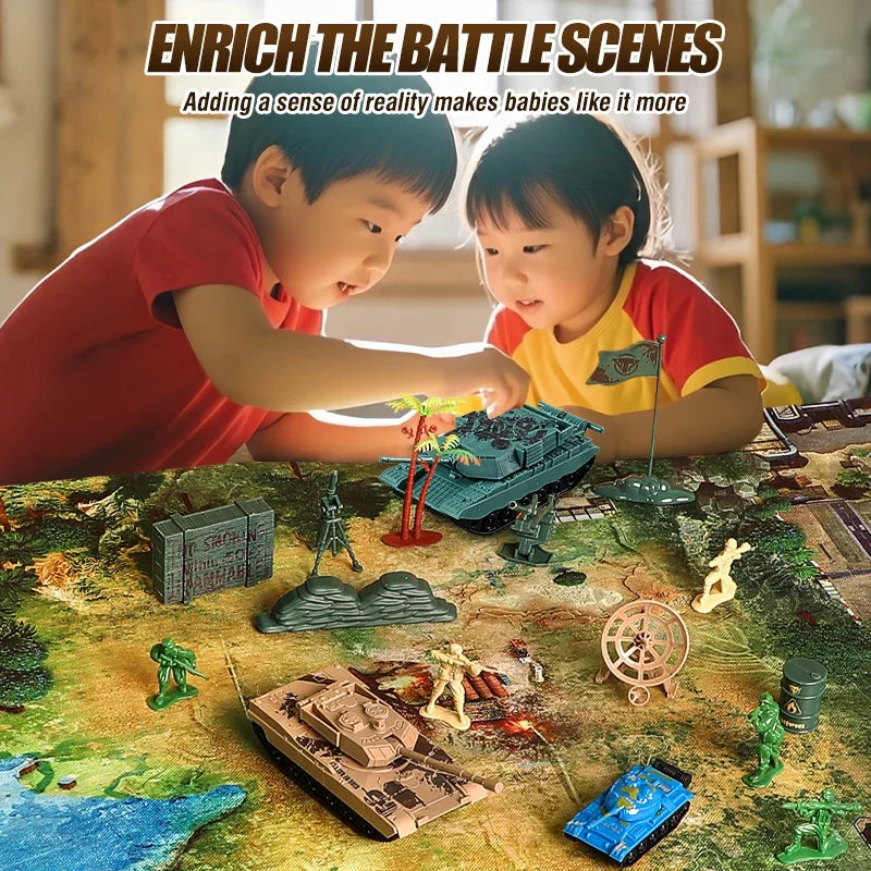 Military Action Figures Scene Map Kit &ndash; Educational Playset