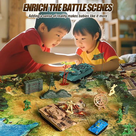Military Action Figures Scene Map Kit &ndash; Educational Playset