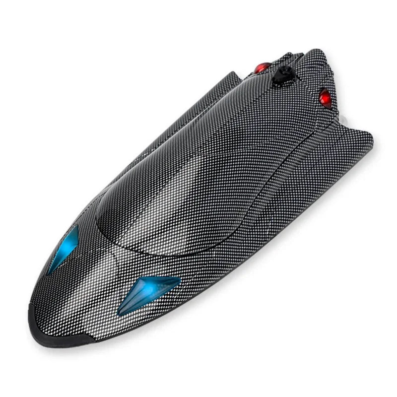 High-Speed Water-Cooled Turbojet RC Speedboat 40KM/H with LED Lights black