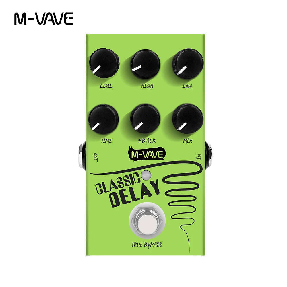 M-Vave-Classic Delay Effect Pedal &ndash; 600ms Delay Time Classic delay