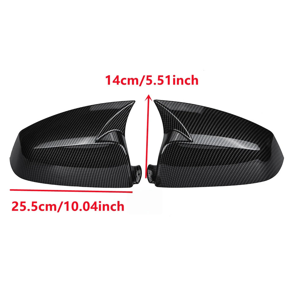 Tampas de Espelho Lateral em Carbono Preto Brilhante para BMW E60 F10 F11 Série 5
