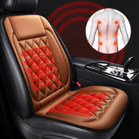2PCS 12V Heated Car Seat Covers with Rapid Heating &amp; Temperature Control