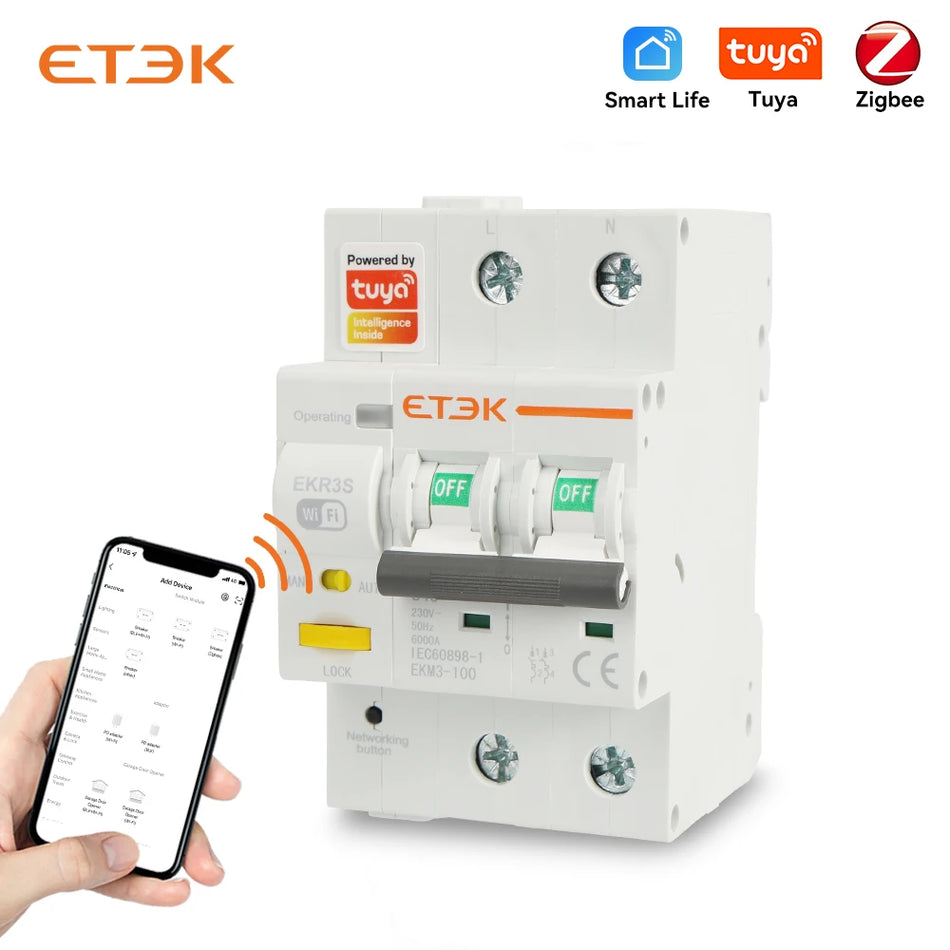 ETEK Smart Miniature Circuit Breaker with Metering - EKR3S