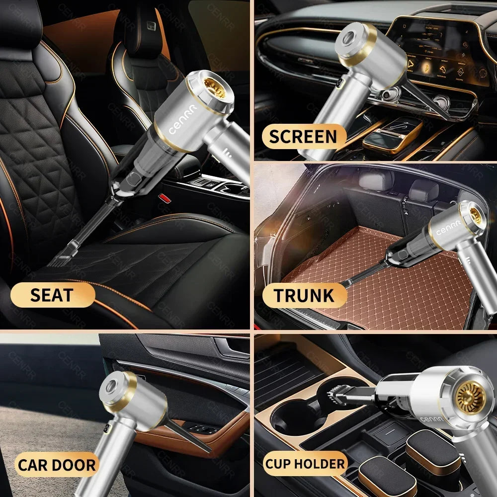 CENRR 998000PA Car Vacuum Cleaner - Cordless, Powerful, and Portable