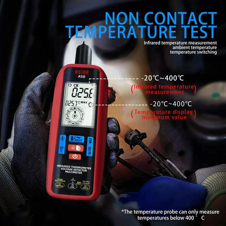 BSIDE A50 Infrared Thermometer Multimeter Rechargeable