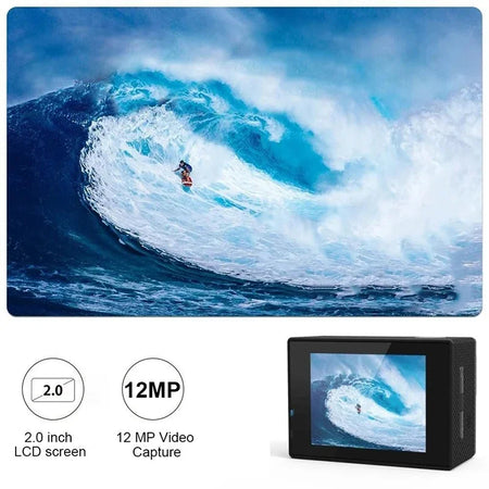 4K Action Camera &ndash; Waterproof With 170 Degree Field Of View