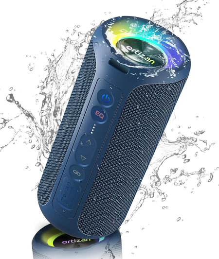 Ortizan 40W Portable Bluetooth Speaker with Deep Bass &amp; IPX7 Waterproof Blue