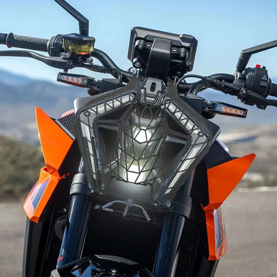 KTM 990 Duke Forlygtebeskytter Aluminium Protector til 2024 2025, Forlygte Skjold Cover
