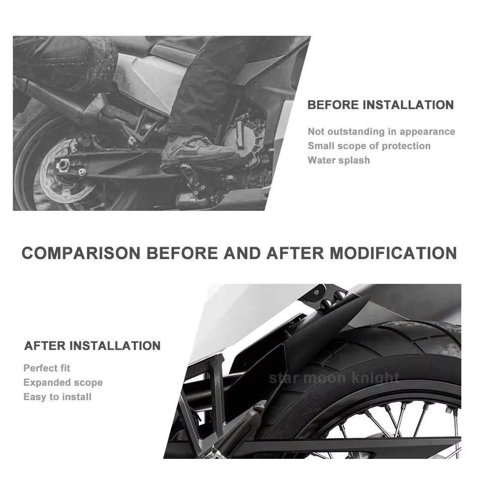 Bageste skærmforlænger til Husqvarna Norden 901, 790 Adventure R, 890 Adventure R skærmforlænger til mudderklap