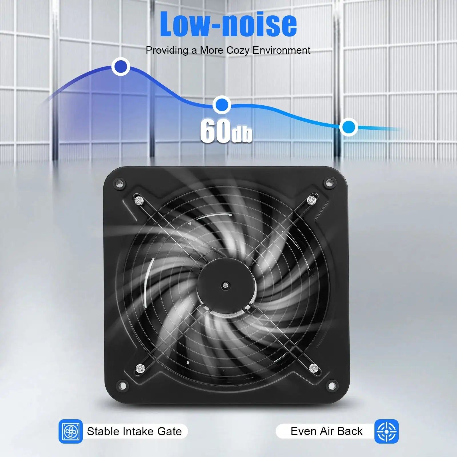 Exhaust Fan &ndash; High Airflow 2677m3/h Low Noise Durable Metal