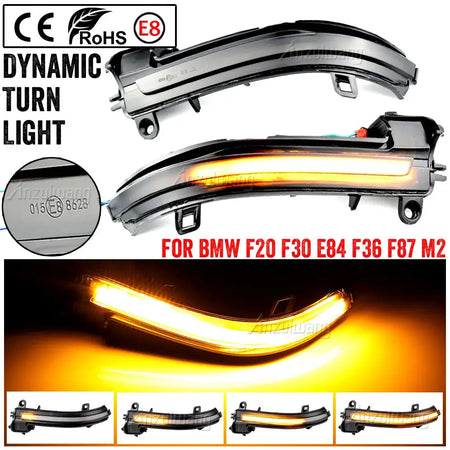Side Mirror LED Turn Signal Lights For BMW F20 F21 F22 F23 F30 by InterCyprus Trading Ltd
