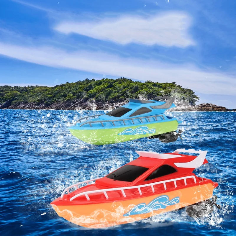 NoEnName_Null Speed RC Boat - Remote Control Electric Toy for Thrilling Water Adventures