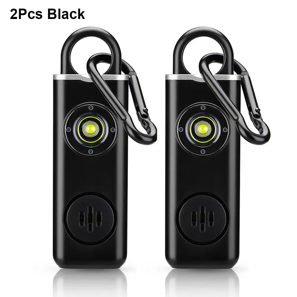 Awapow AF2004 Personal Defense Alarm - 130dB Siren With LED 2Pcs Black / S