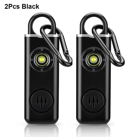 Awapow AF2004 Personal Defense Alarm - 130dB Siren With LED 2Pcs Black / S
