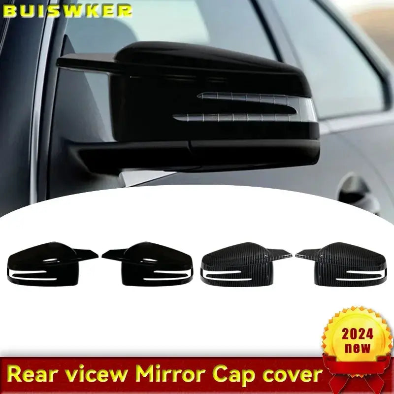 1 Pair Side Mirror Cap Covers For Mercedes Benz W176 W246 W204 W212 W221 C117 X204 X156 Black Sticking Car Accersasions by InterCyprus Trading Ltd