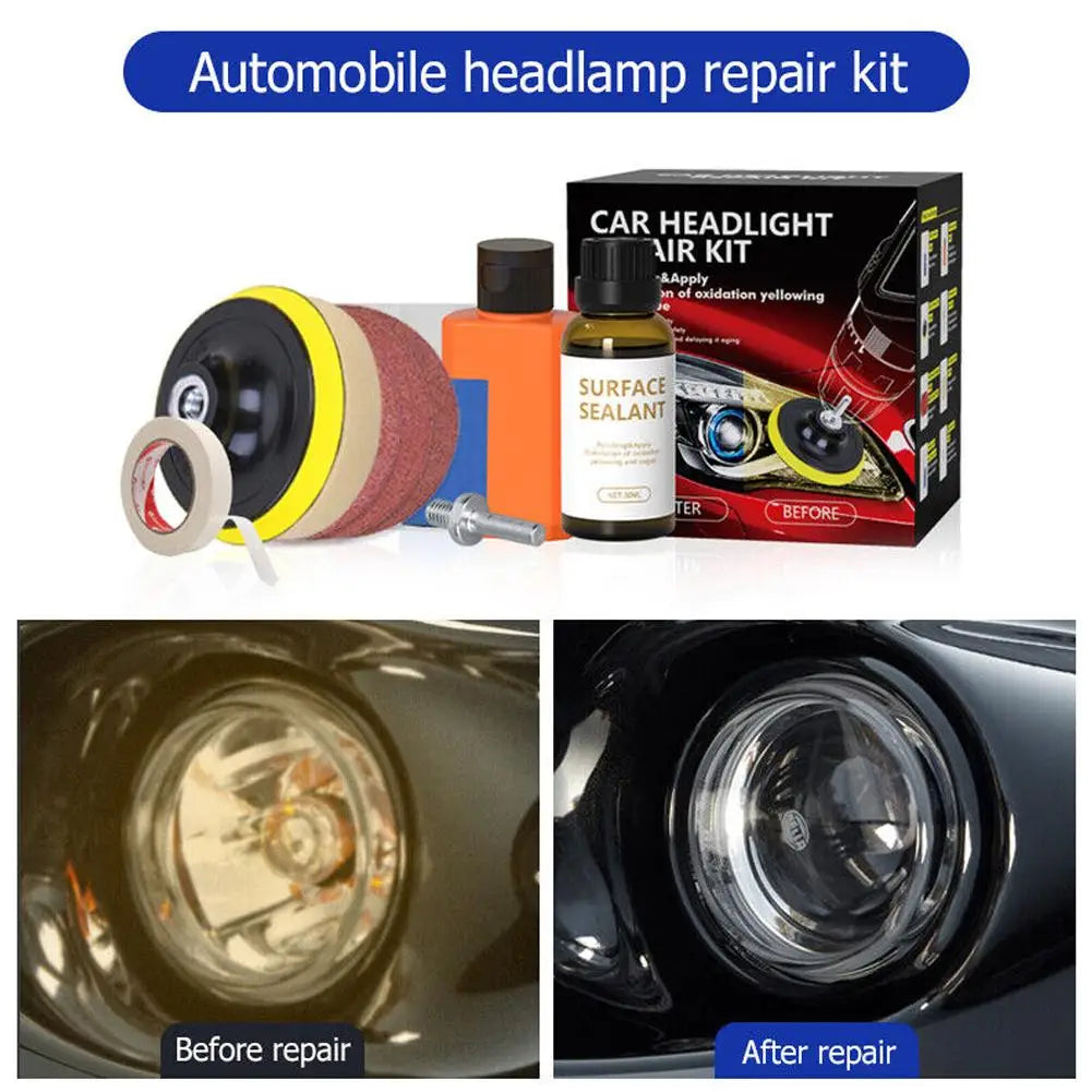 Car Headlight Restoration Kit &ndash; Easy Oxidation Removal
