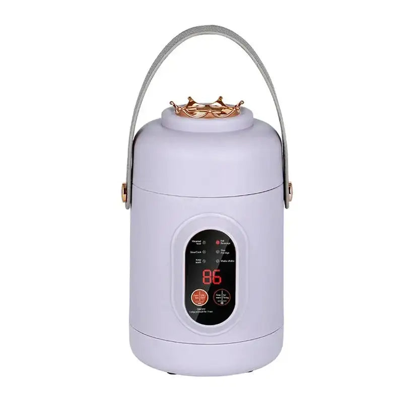 Portable Electric Kettle Rice Cooker Lunch Box 500W 200815-purple / EU / Russian Federation