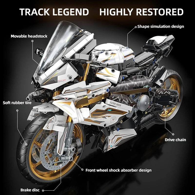 TOYLINX Alloy Motorcycle Desktop Decorations &ndash; Buildable