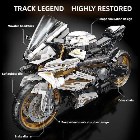 TOYLINX Alloy Motorcycle Desktop Decorations &ndash; Buildable