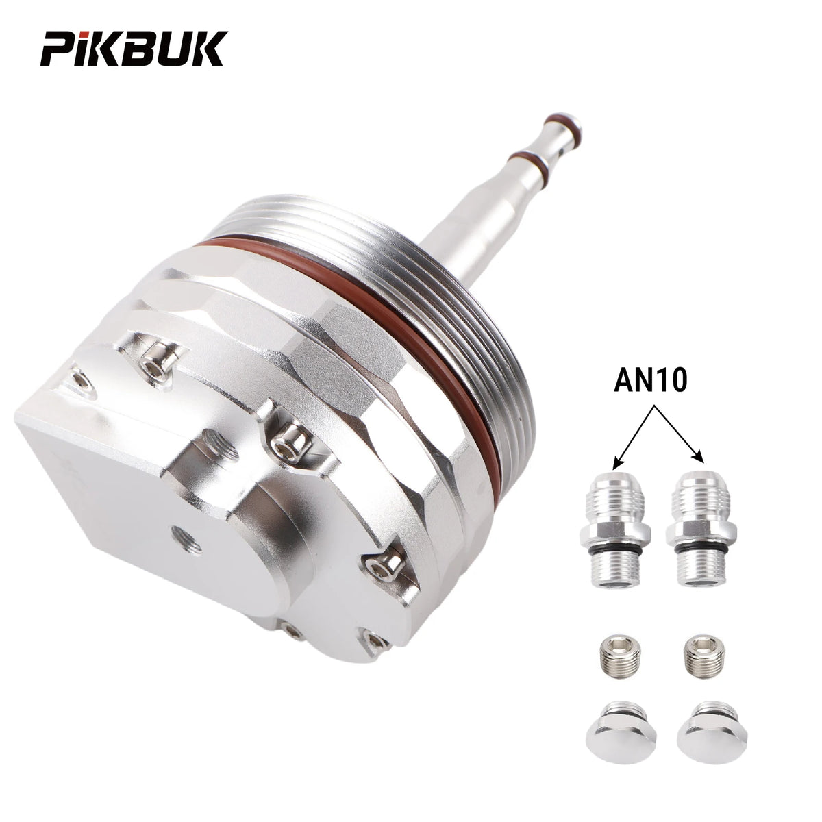 Aluminum Oil Cooler Cap With AN10 Fittings For BMW E46 E39 E60 X3 X5 by InterCyprus Trading Ltd