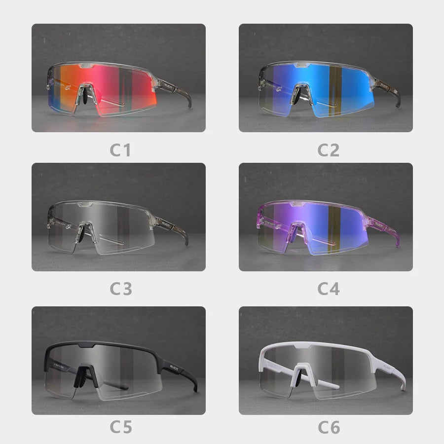 ELICIT Photochromic Sports Cycling Glasses &ndash; Anti-Glare and UV Protection