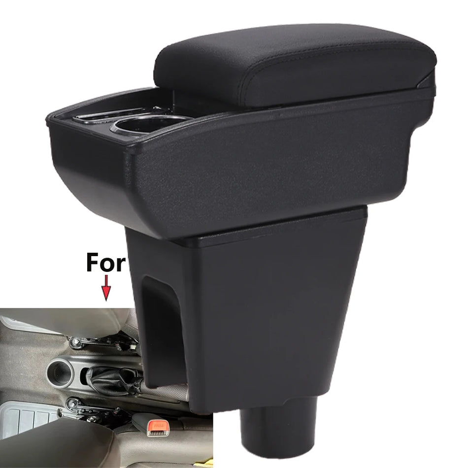 PU Leather Center Armrest Box For Chevrolet Spark 3 III Aveo T200