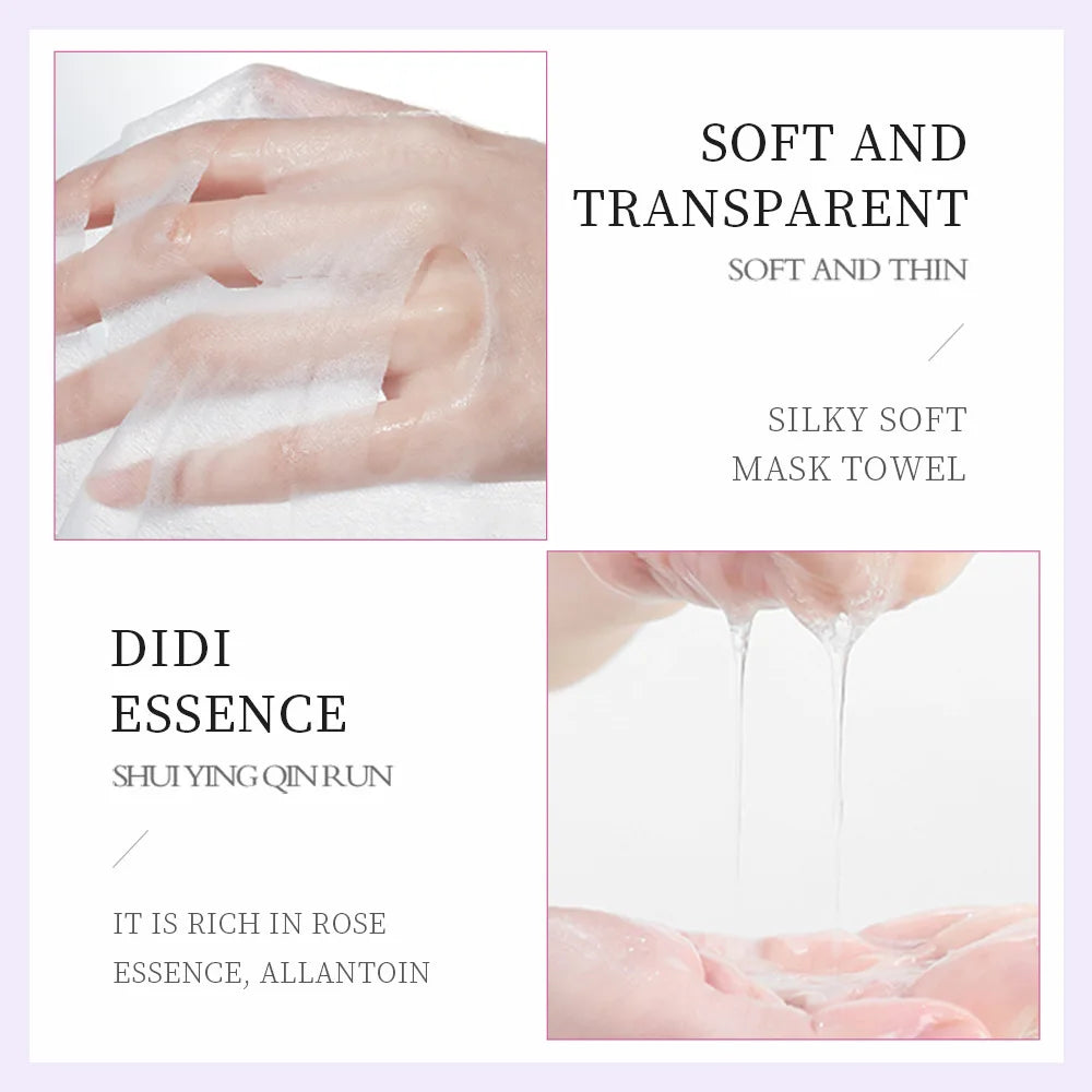 8pcs Natural Plant Face Mask - Moisturizing &amp; Firming Korean Skincare