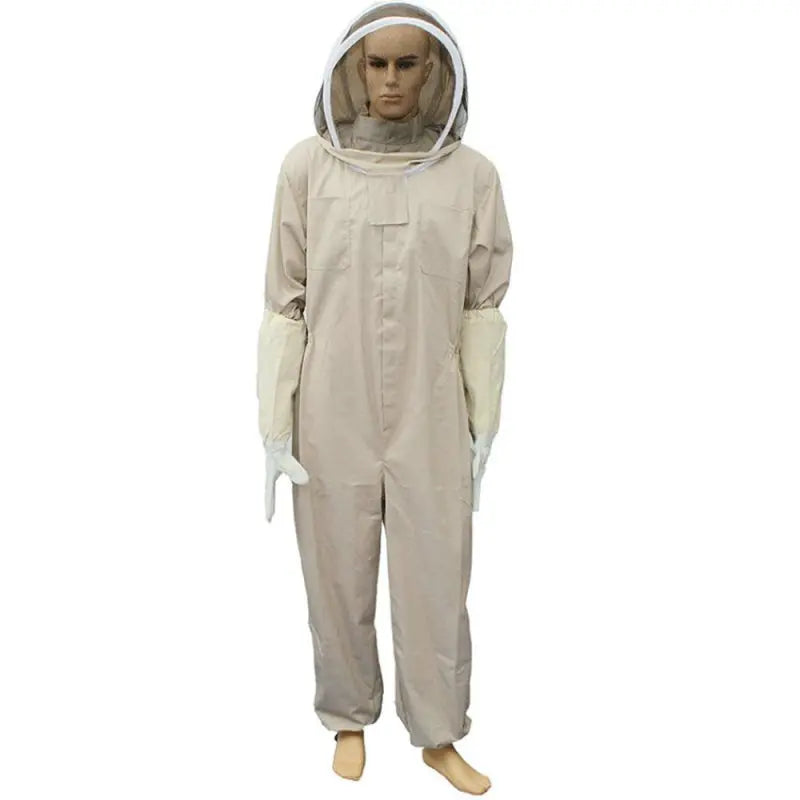 Full Body Beekeeping Suit With Leather Glove &ndash; Ventilated