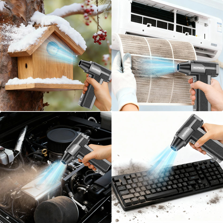 Portable Bbq Air Blower with Turbo Fan, Mini Inflator, Brushless Motor