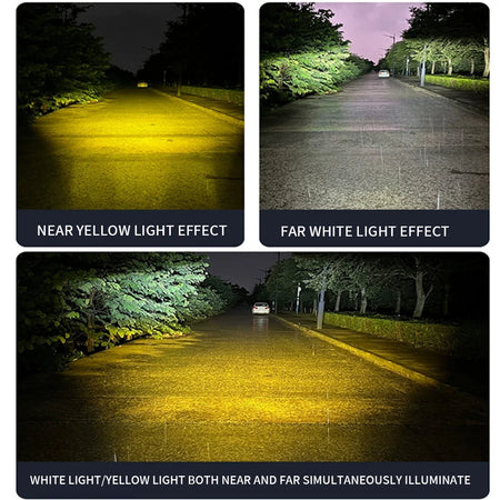 KEVANLY Dual Color LED Foglight &ndash; Super Bright Motorbike Illumination