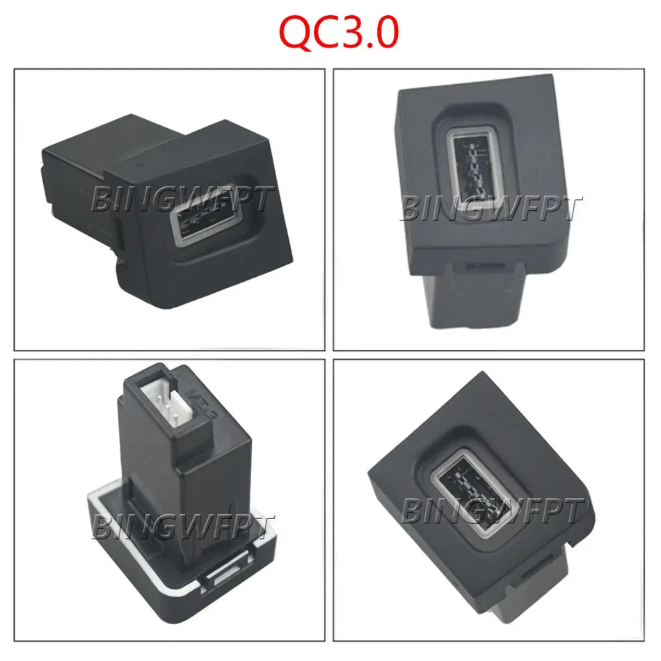 Caricabatterie per auto con retroilluminazione rossa QC3.0 per Volkswagen Magotan B6
