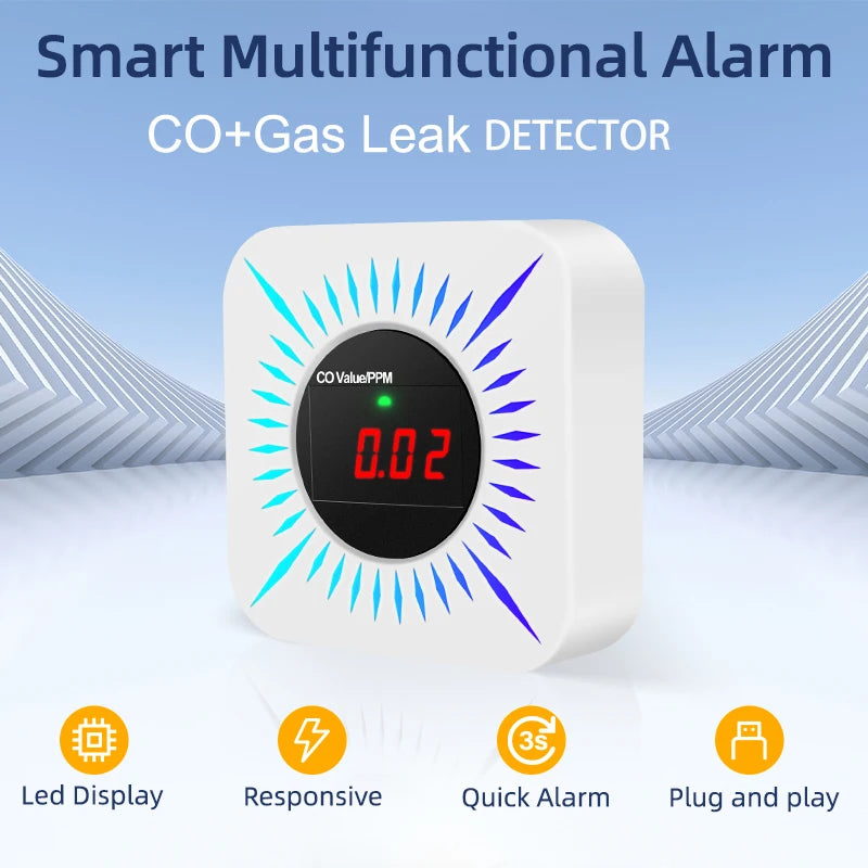 Tuya Smart WiFi Zigbee CO Detector &ndash; App Controlled