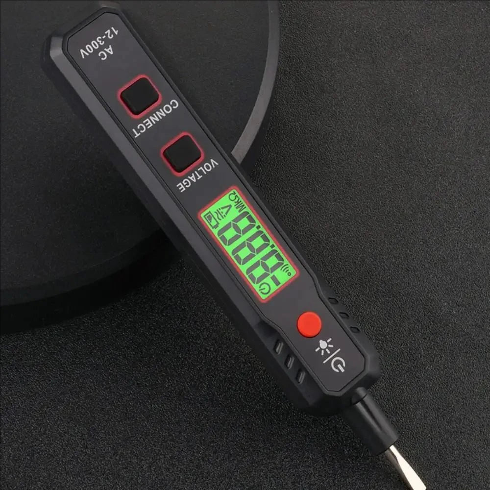 MultiDigital Test Pencil AC DC 12-300V &ndash; Dual Color LCD Voltage Detection