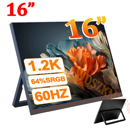 JJRC 14.1 Inch Portable Monitor &ndash; Full HD 1080P IPS Display 16 INCH
