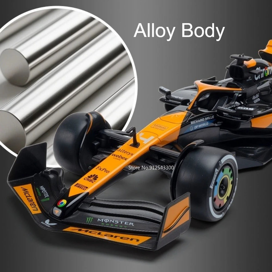 Model de mașină de curse F1 Formula Diecast 1:18, caroserie din aliaj, direcție pe roțile din față