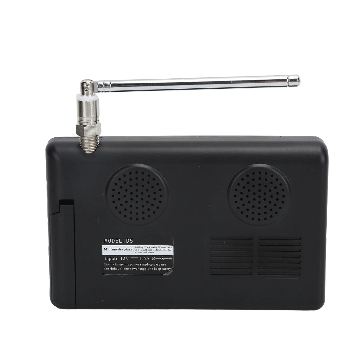 Portable 5-Inch ATSC Digital TV for Cars, Camping, and Kitchens