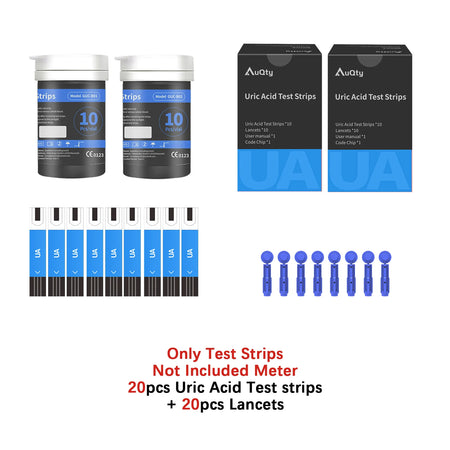 GUC 3in1 Multifunction Glucometer Kit &ndash; Comprehensive Health Monitoring 20UA Strip-No Meter