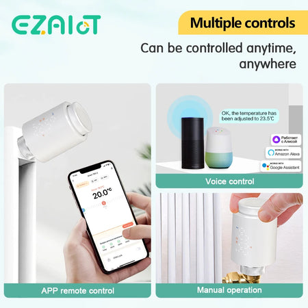 Zigbee 3.0 Thermostatic Valve &ndash; Alexa Google Voice Control