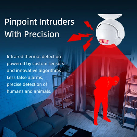 Awapow Home Anti-Theft Infrared Alarm, Anti Pet Wireless Infrared Detector, Remote Human Body Sensor