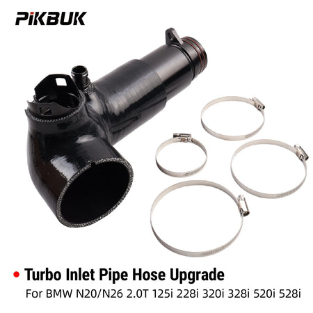 Black Inlet Pipe for BMW N20/N26 2.0T 125i 228i 320i 328i 520i 528i by InterCyprus Trading Ltd