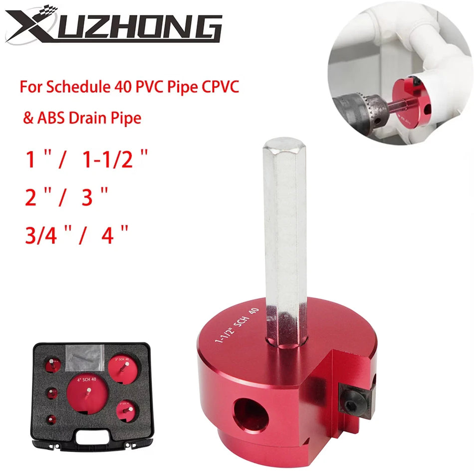 Reamer na PVC trubky pro Schedule 40 a ABS odpadní trubky s hexagonálním hřídelem 3/8 palce