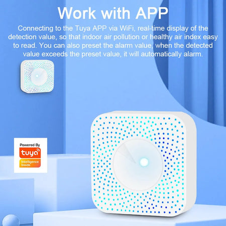 Tuya WiFi 6-In-1 Air Quality Monitor &ndash; Voice Assistant Ready