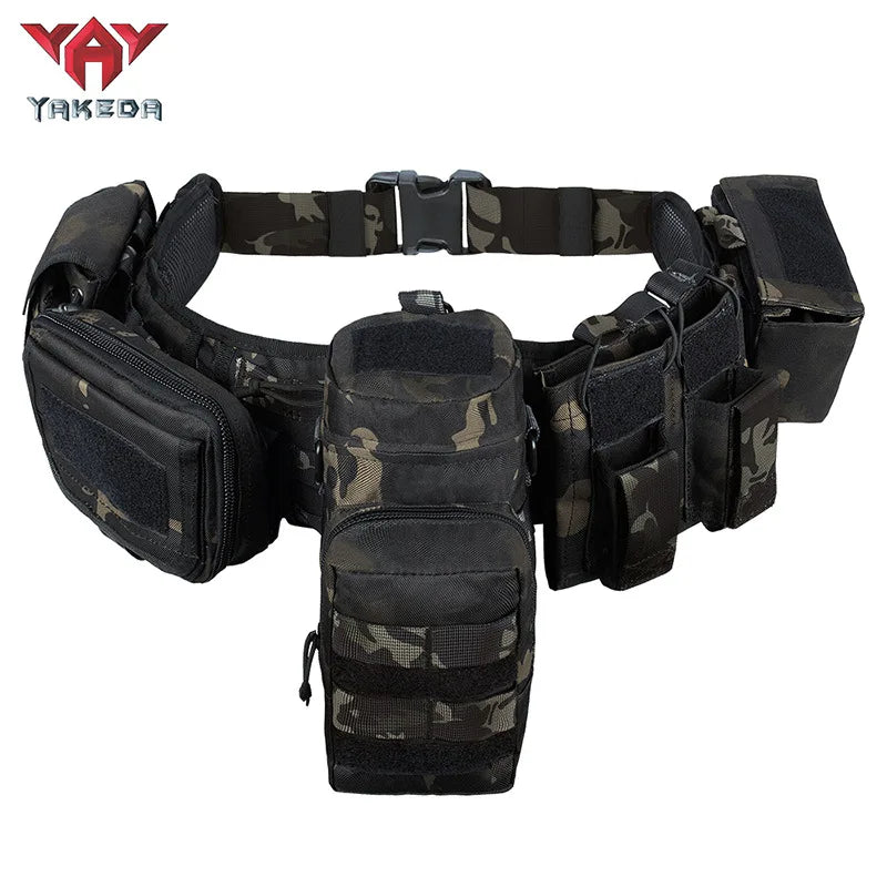 Yakeda Tactical Belt &ndash; MOLLE Padded Holster System Black cp