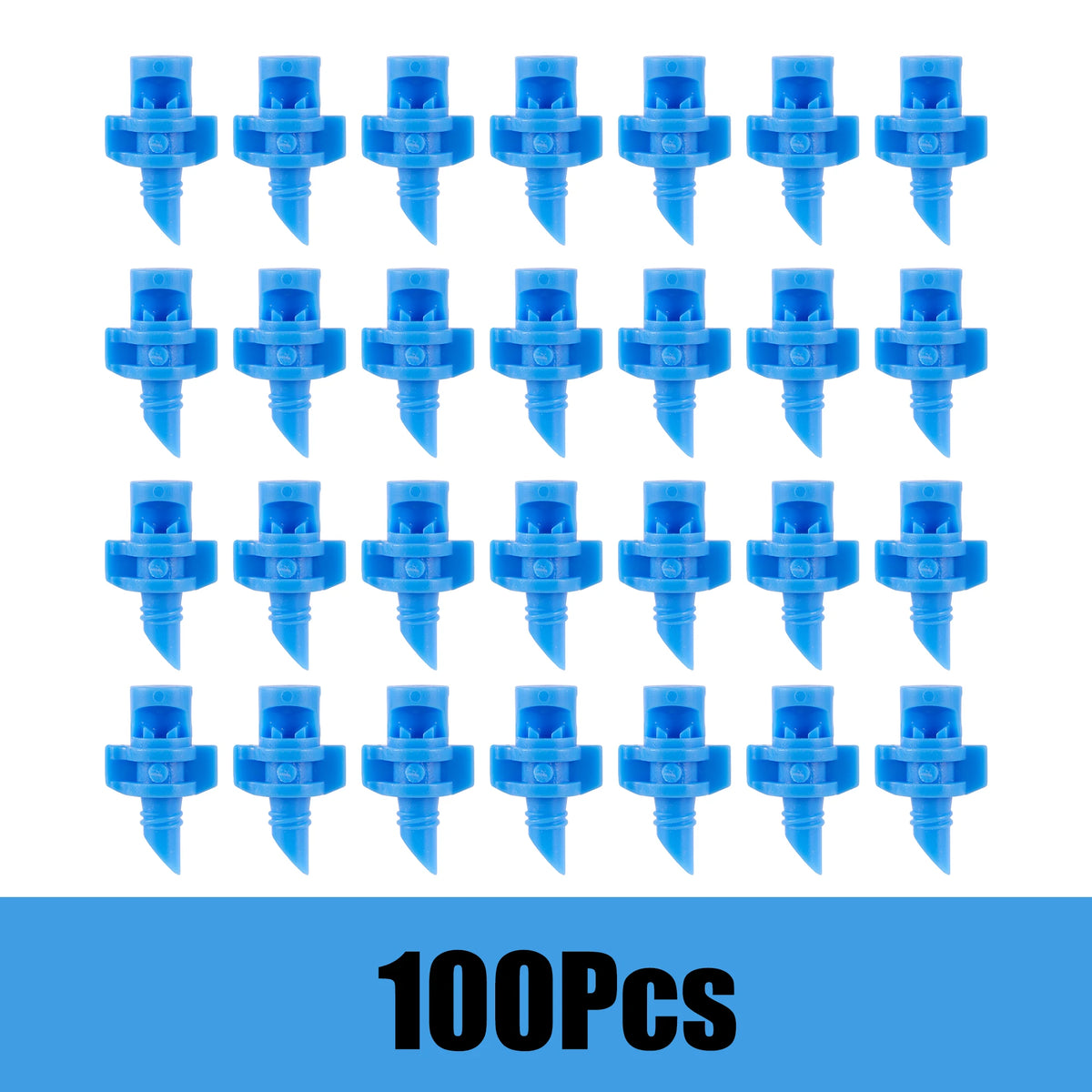 Versatile Micro Refraction Nozzle Sprinkler - 20/50/100Pc Set for Efficient Garden Irrigation Blue-100pcs