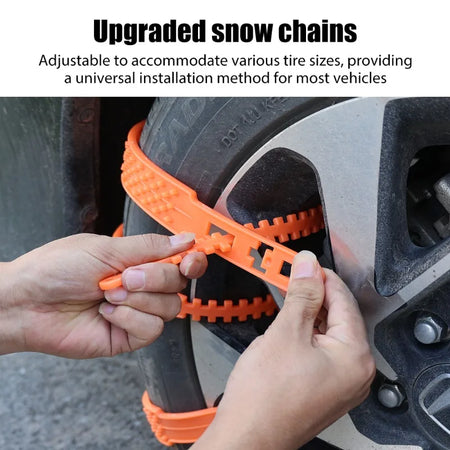New Car Tire Chains &ndash; Durable Anti Skid Snow Traction