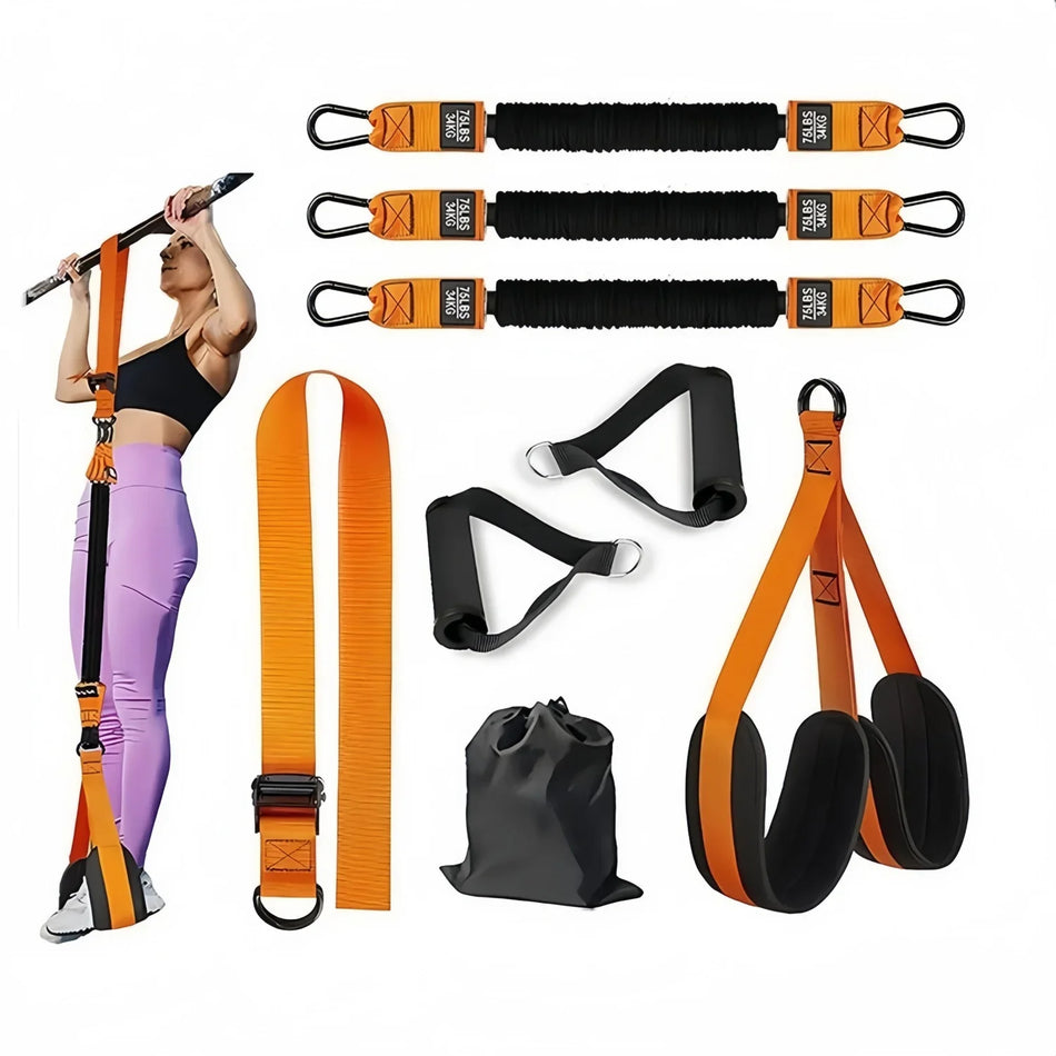 Pull-Up Booster Belt for Indoor Fitness, Elastic Tension Strap