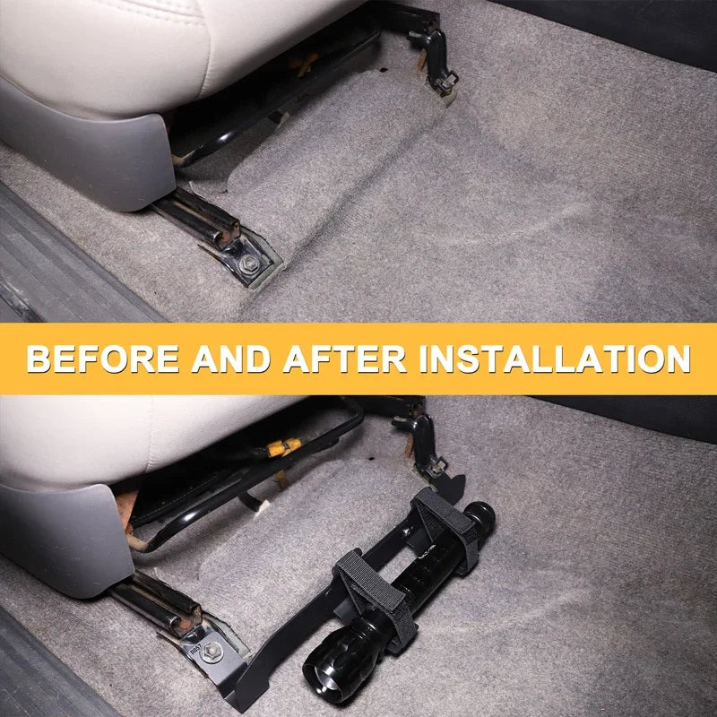 Кронштейн для огнетушителя из алюминия черного цвета для Toyota Prado